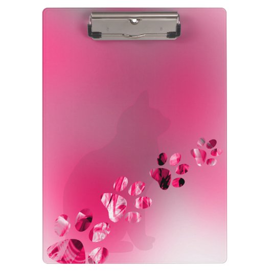 キャッモダント子猫ポープリント クリップボード (正面)