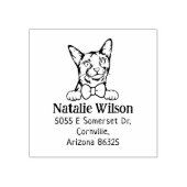 キャッモダント差出人住所 ラバースタンプ (インプリント)