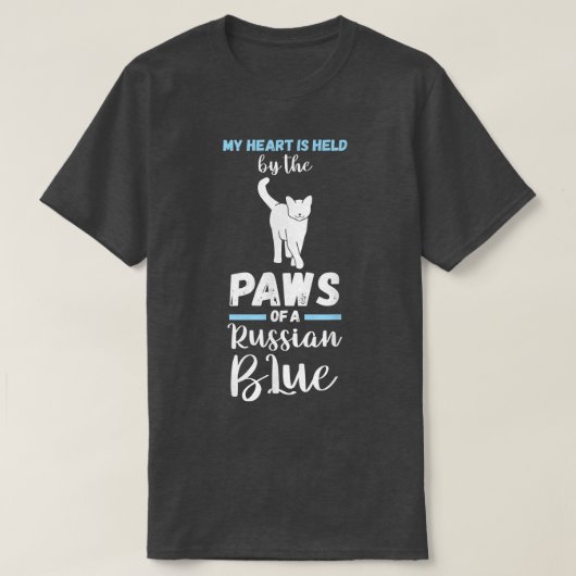 キャッロシアのク・ブルー Tシャツ (デザイン正面)
