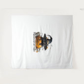 キャッ不気味トソーシャルクラブPNG – かわいい子クラシック猫T タペストリー (正面(横))