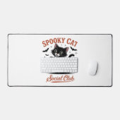 キャッ不気味トソーシャルクラブPNG – かわいい子クラシック猫T デスクマット (キーボード&マウス)