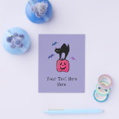 キャッ不気味トハロウィーンカボチャポップ・アートのアート チラシ (シングル)