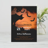 キャッ不気味ト |こうもりハロウィーン21歳の誕生日パーティー 招待状 (スタンド正面)