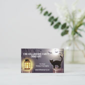 キャッ不気味トnこうもりハローウィンパーティ名刺 名刺 (スタンド正面)