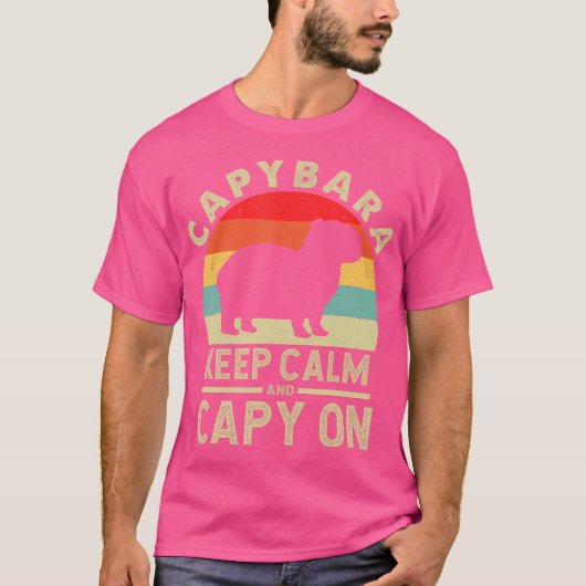 キャッ保クとキャピオンカピバラ Tシャツ (正面)