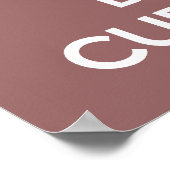 キャッ保クと焼きカップケーキのポスタープリント ポスター (角)