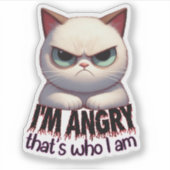 キャッ怒ク熱狂する シール (正面)