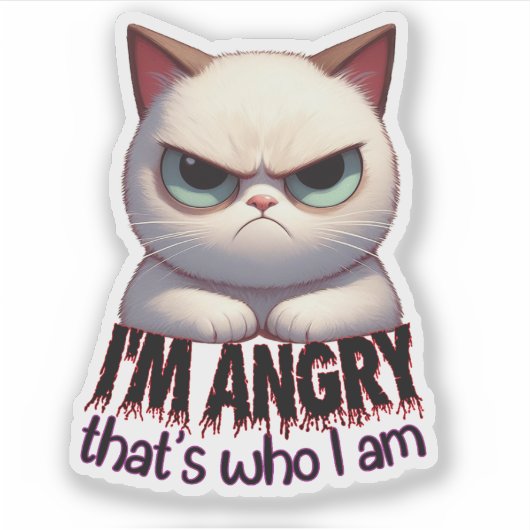 キャッ怒ク熱狂する シール (正面)