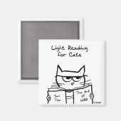 キャッ怒トが戦争を企おもしろいてる – Cat Magnet マグネット (正面/裏面)