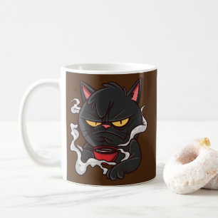 キャッ怒トコーヒーキッテン不機嫌  コーヒーマグカップ