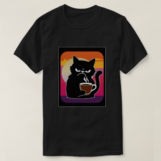 キャッ怒ト・ジョー3blkメンズ tシャツ (デザイン正面)