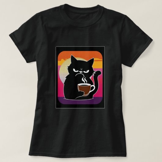 キャッ怒ト・ジョー3blk女性 tシャツ (デザイン正面)