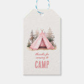 キャッ感謝していプギフトメッセージカードへ ギフトタグ (正面)