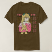 キャッ日本のトガールアニメキャラクタージャパン・エステ Tシャツ (デザイン正面)