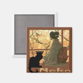 キャッ日本のトネコ マグネット (正面/裏面)