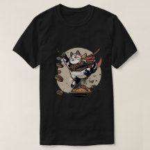 キャッ日本のトフード戦争の男と女のTシャツ