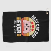 キャッ最高のクパパエバー ゴルフタオル (横)