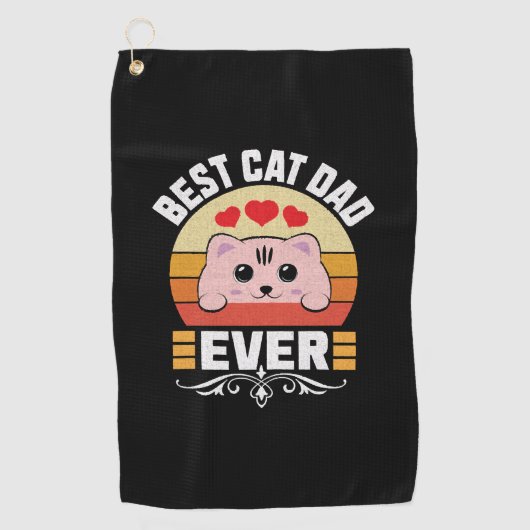 キャッ最高のクパパエバー ゴルフタオル (正面)