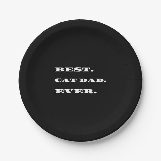キャッ最高のクパパエバー ペーパープレート (正面)