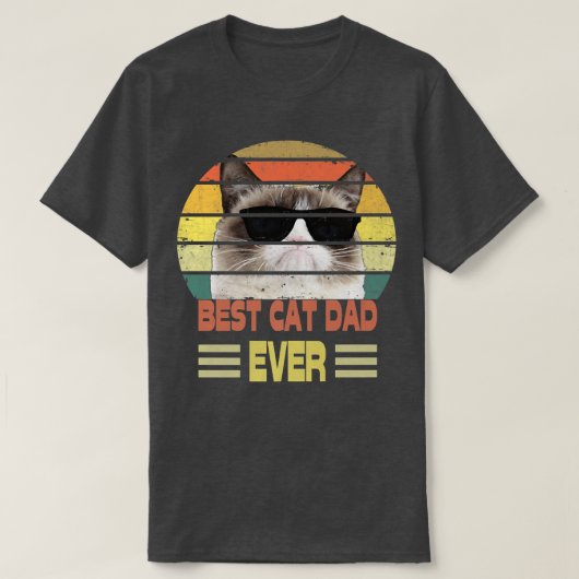 キャッ最高のクパパエバー  Tシャツ (デザイン正面)