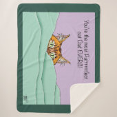 キャッ最高のクパパ!父の日 シェルパブランケット (正面)