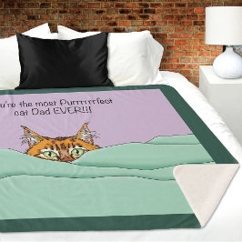 キャッ最高のクパパ!父の日 シェルパブランケット