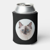 キャッ最高のトパパエカスタムバー文字と2枚フォトブラック 缶クーラー (缶裏面)