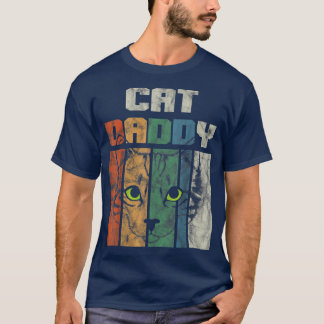 キャッ最高のトパパエバーレトロ父の日ヴィンテージ猫 Tシャツ
