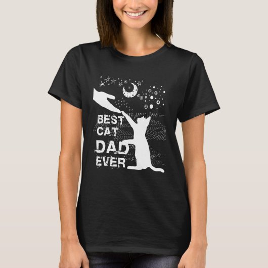 キャッ最高のトパパエバー猫パパ父の日_2 Tシャツ (正面)