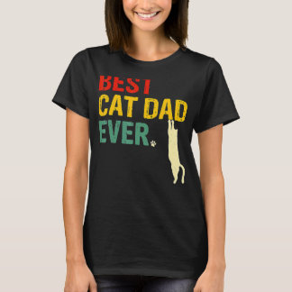 キャッ最高のトパパエバー猫パパ父の日 Tシャツ