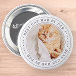 キャッ最高のトパパバイパークラシックシンプル写真 缶バッジ<br><div class="desc">セリフシンプルデザインで構成され、クラシックタイポグラフィを追加したカスタム。フレーム最高のの周りに「CatパパBy Par」が付いている。</div>