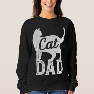 キャッ最高のトパパ父親の日メンズ子猫パパPapa Chri スウェットシャツ