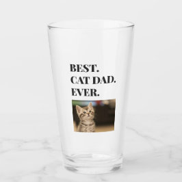 キャッ最高のトパパEver Photo Beer Pint タンブラーグラス