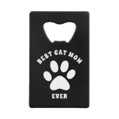 キャッ最高のトママエバカスタム文字パーソナライズされた クレジットカード栓抜き (正面)