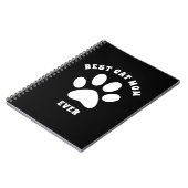 キャッ最高のトママエバカスタム文字パーソナライズされた ノートブック (左側)