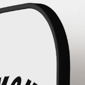 キャッ最高のトママエバカスタム文字パーソナライズされた ピックルボールラケット (左詳細)