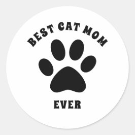 キャッ最高のトママエバカスタム文字パーソナライズされた ラウンドシール