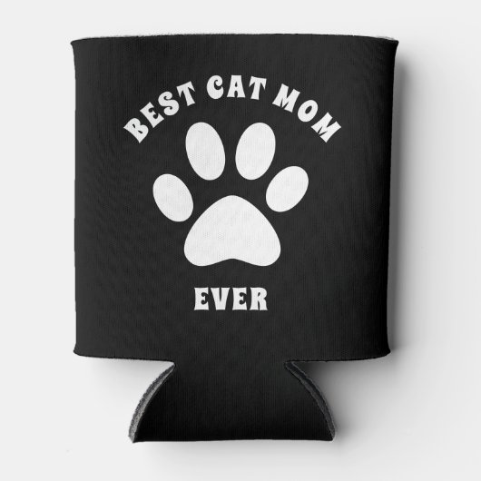 キャッ最高のトママエバカスタム文字パーソナライズされた 缶クーラー (正面)