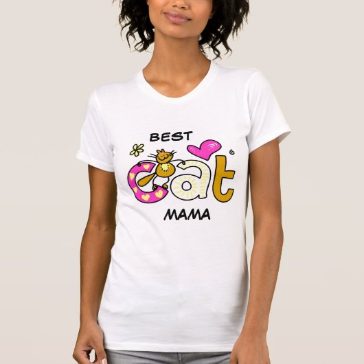 キャッ最高のト・ママ Tシャツ (正面)