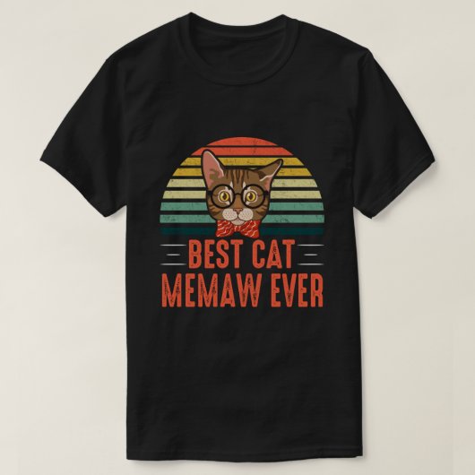 キャッ最高のトMEMAWエバーレトロヴィンテージ Tシャツ (デザイン正面)