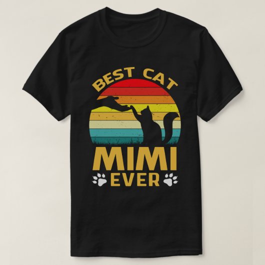 キャッ最高のトMIMIエバーレトロヴィンテージ Tシャツ (デザイン正面)