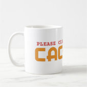 キャッ澄んシュを使用する – COMPUTER PUN コーヒーマグカップ (左)