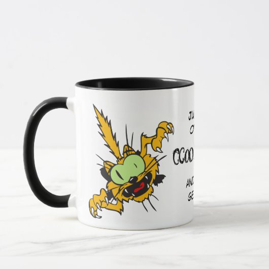 キャッ熱狂するトデマンドコーヒー マグカップ (左)