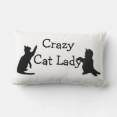 キャッ熱狂するトレディおもしろいアニマルアート ランバークッション (裏面)