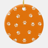 キャッ熱狂するトレディイラストレーション名と予測できなおもしろい セラミックオーナメント (裏面)