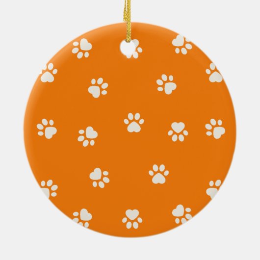 キャッ熱狂するトレディイラストレーション名と予測できなおもしろい セラミックオーナメント (裏面)