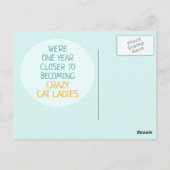 キャッ熱狂するトレディハッピーバースデー ポストカード (裏面)