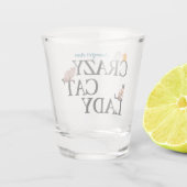 キャッ熱狂するトレディーキュートカスタム ショットグラス (裏面)