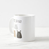 キャッ熱狂するトレディーコーヒーマグおもしろい- Gift for Cat コーヒーマグカップ (正面左)