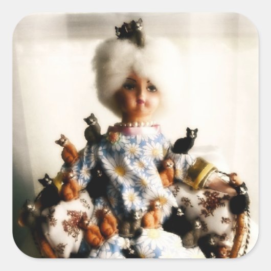 キャッ熱狂するトレディーシール スクエアシール (正面)